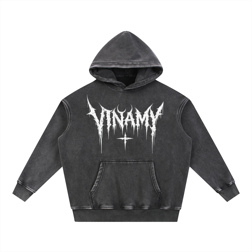 Vinamy Snow Wash Fleece Oversize Hoodie