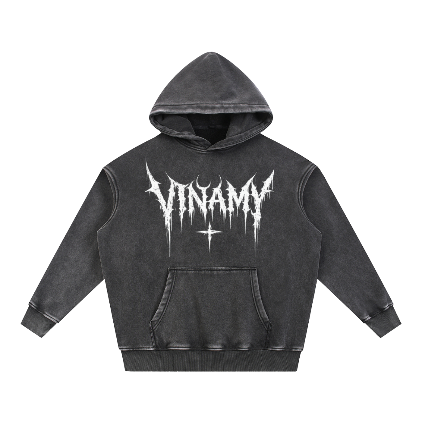Vinamy Snow Wash Fleece Oversize Hoodie