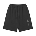 Hate Me Too Snow Washed Raw Hem Shorts