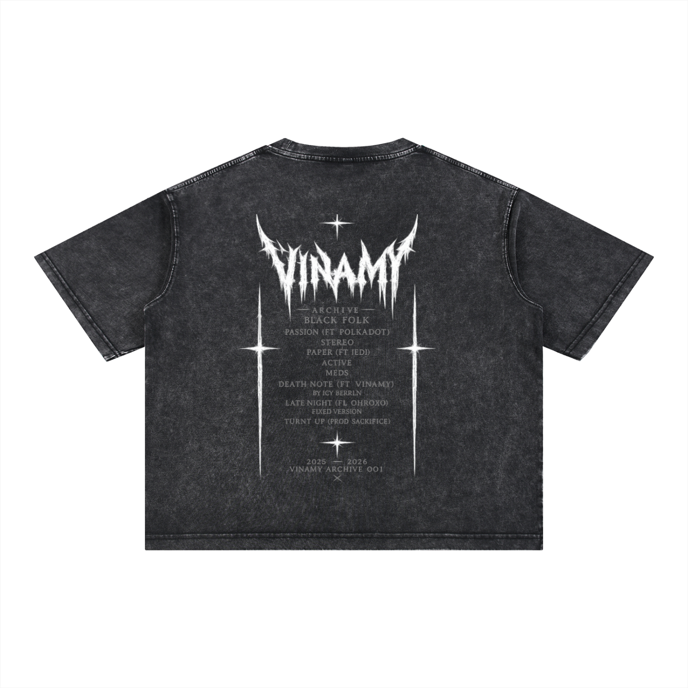 Vinamy Mineral Wash Boxy Cotton T-Shirt