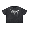 Vinamy Mineral Wash Boxy Cotton T-Shirt