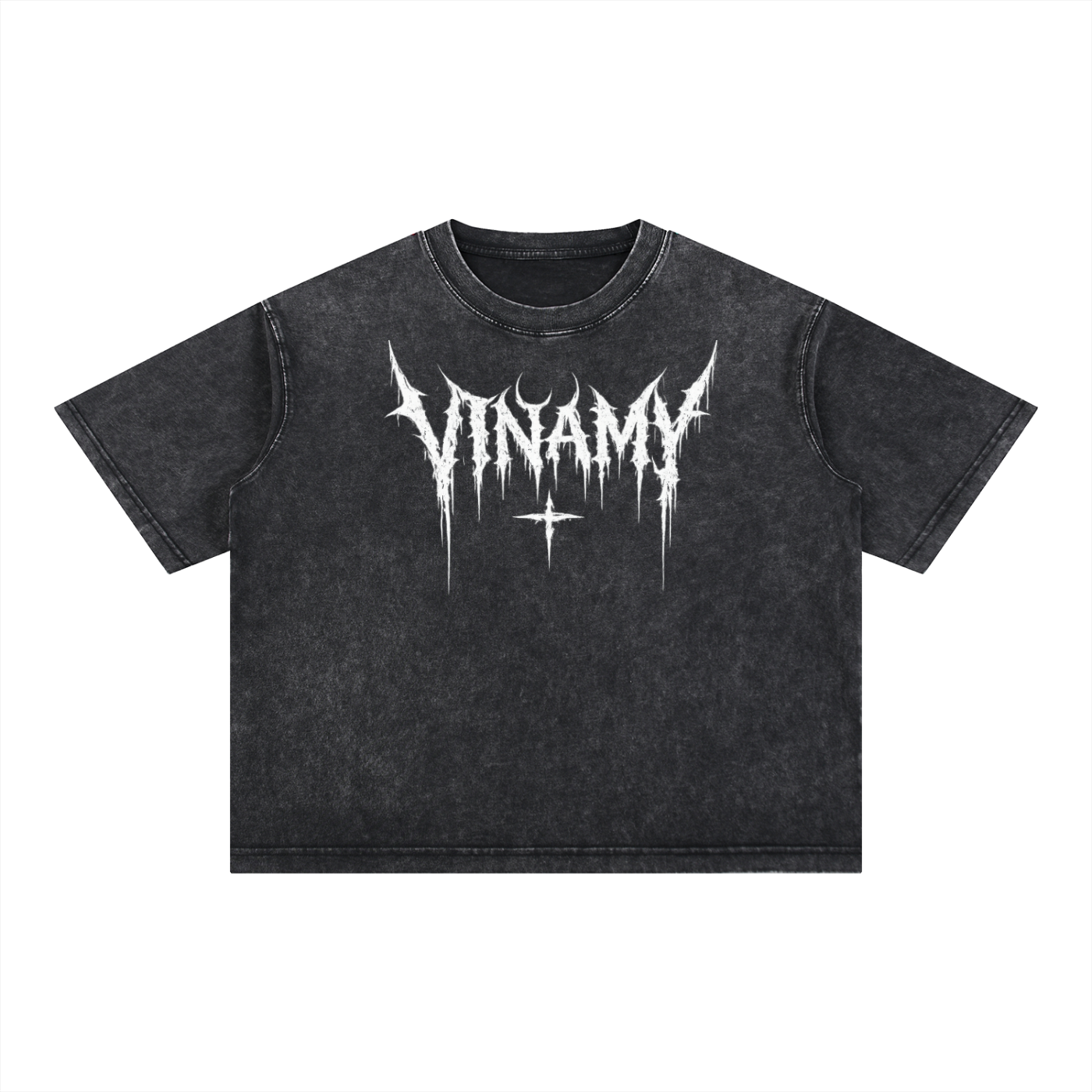 Vinamy Mineral Wash Boxy Cotton T-Shirt
