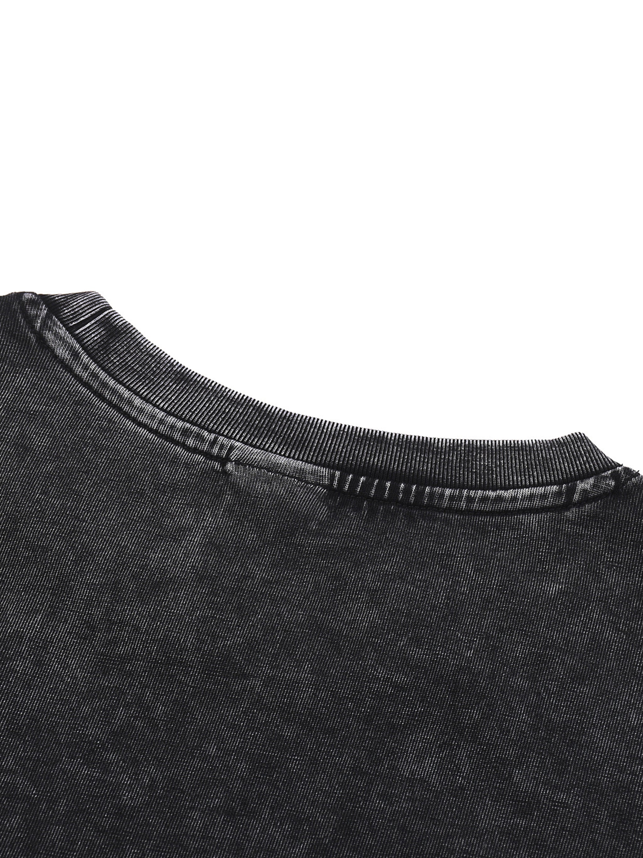 Vinamy Vintage Wash Drop Shoulder T-shirt