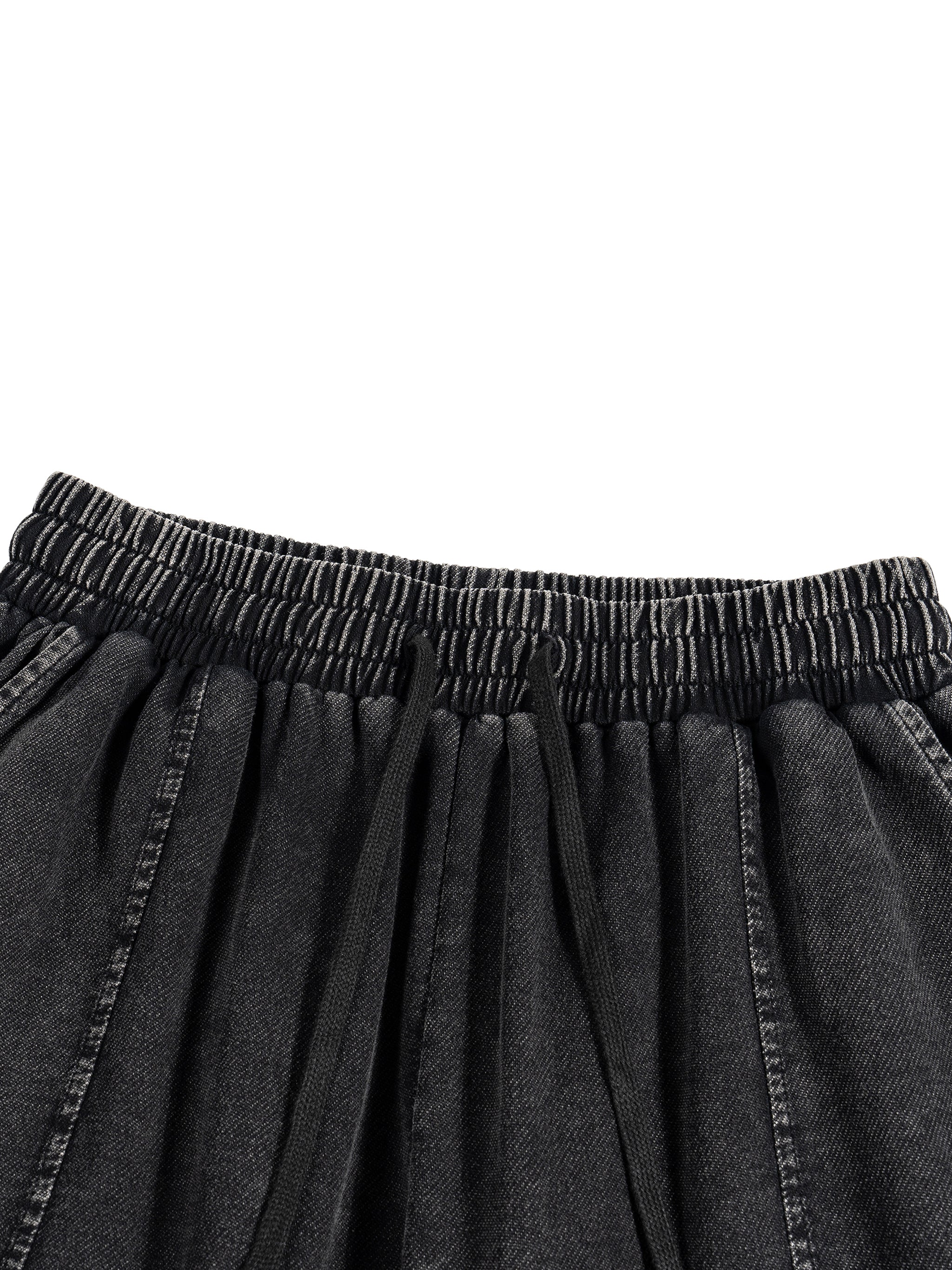 Hate Me Too Snow Wash Drawstring Cotton Pants