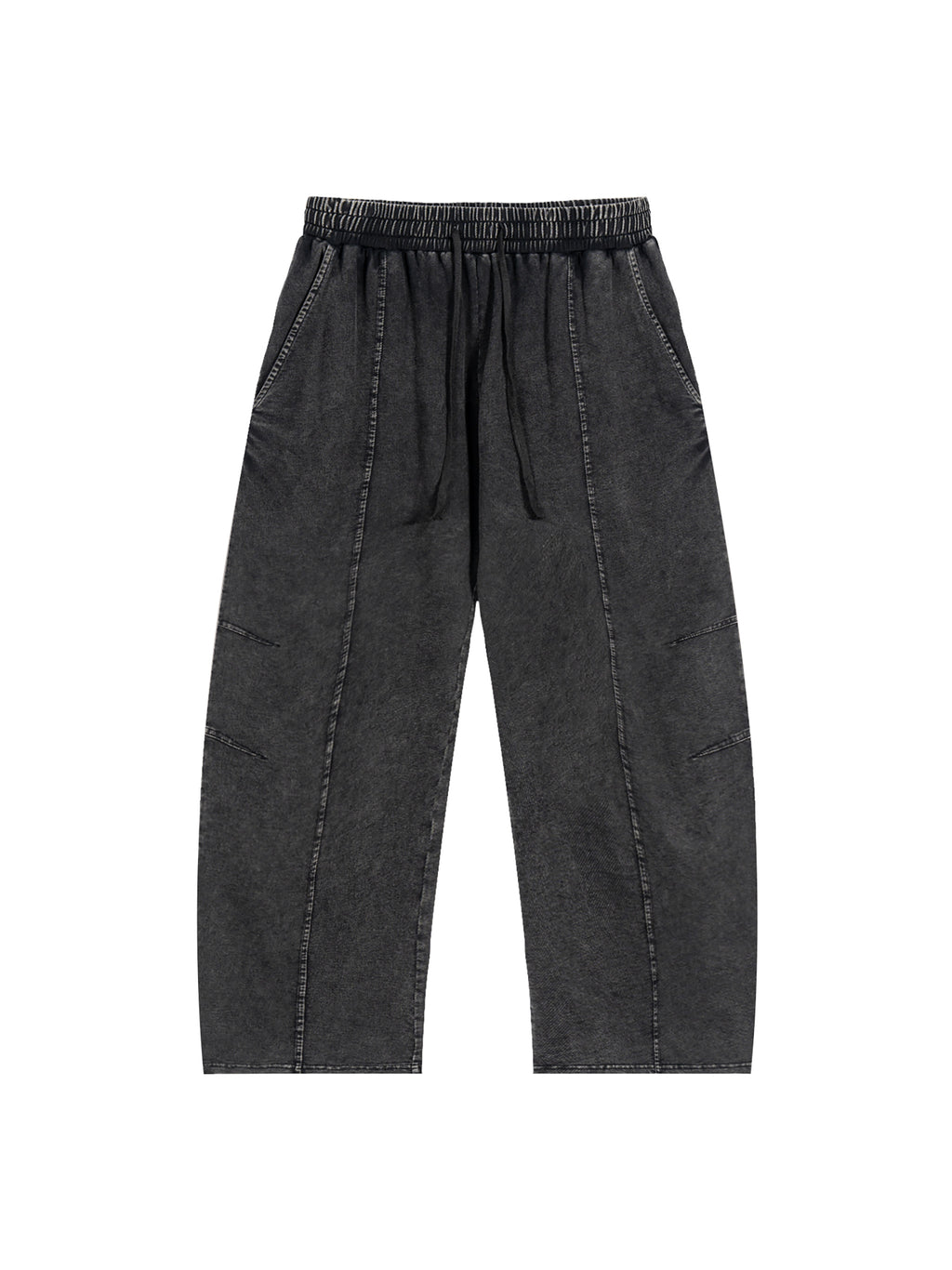Hate Me Too Snow Wash Drawstring Cotton Pants