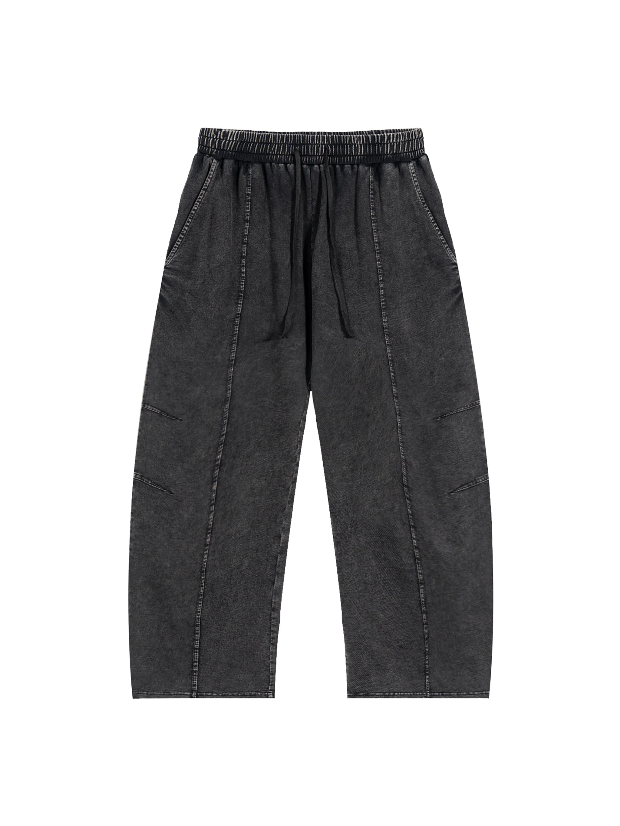 Hate Me Too Snow Wash Drawstring Cotton Pants