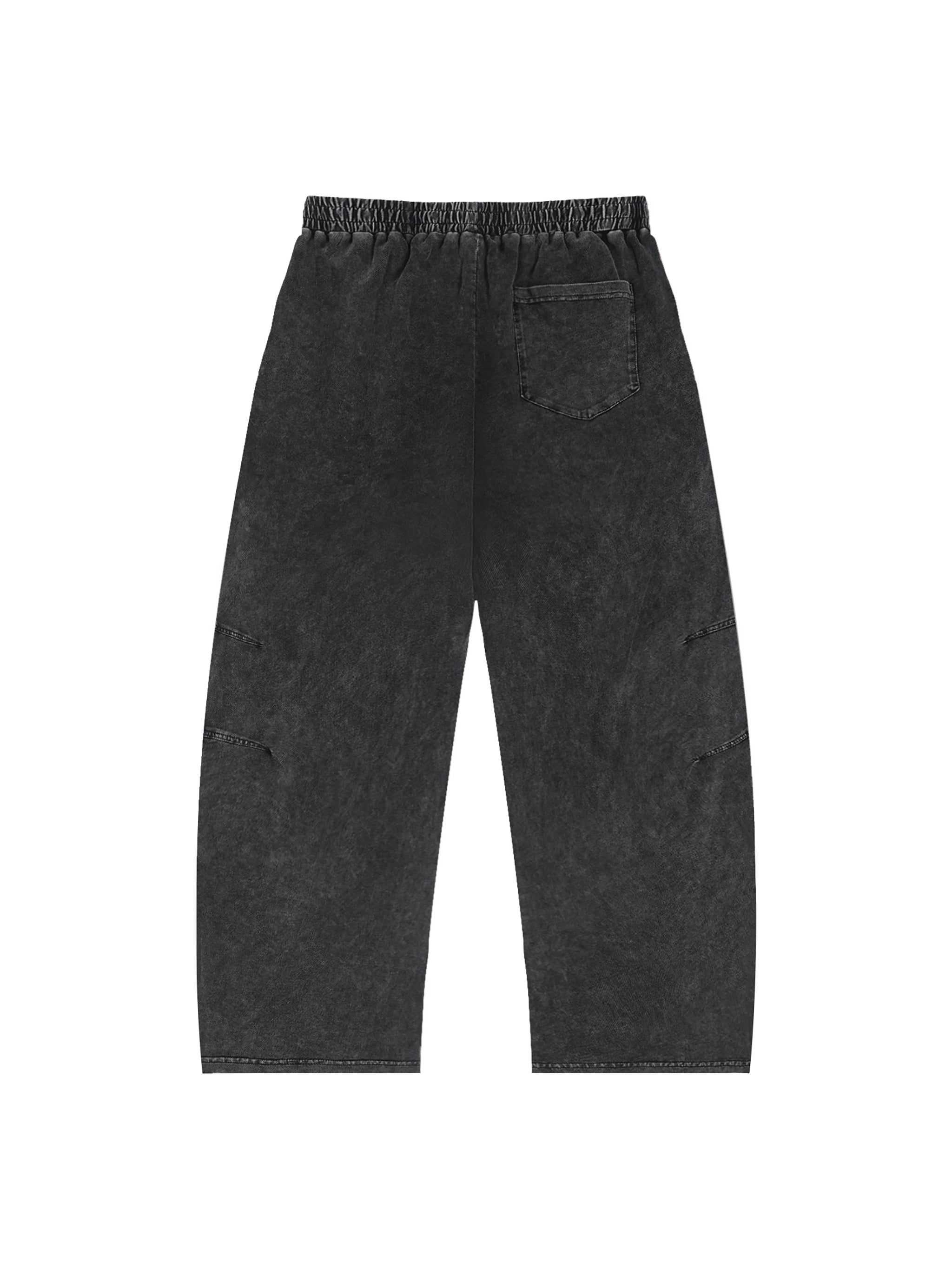 Hate Me Too Snow Wash Drawstring Cotton Pants